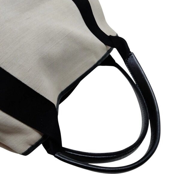 (L3) Authentic Balenciaga Hand Bag White Canvas Luxury Vintage Designer Handbag - Picture 3 of 9